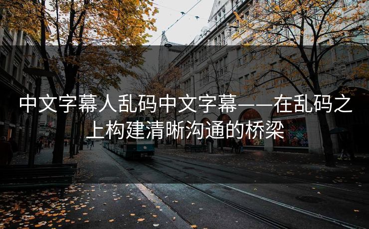 中文字幕人乱码中文字幕——在乱码之上构建清晰沟通的桥梁